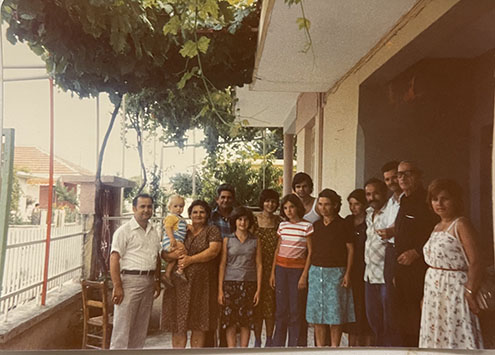 Peter Baloukas and family in Katerini