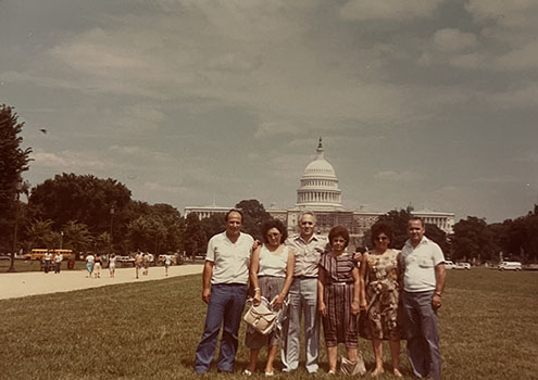 Argiri, Eleni, Paul, Polixeni, Agoritsa and Peter in Washington