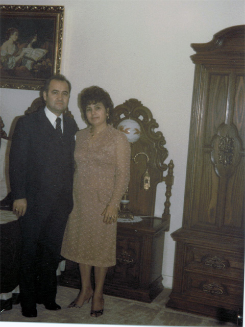 Agoritsa with her husband Petro Baloukas