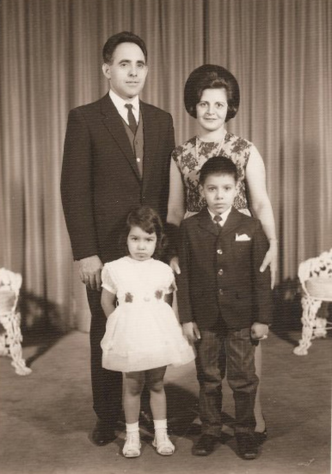 Apostolis Andreou with wife Polixeni and children Helen and Lambros Apostolis Andreou with wife Polixeni and children Helen and Lambros