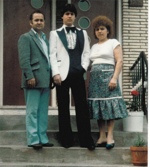 Jimmy with mom and dad on graduation day Jimmy with mom and dad on graduation day