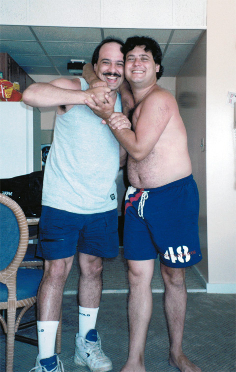 Lambros Andreou with cousin Jimmy Baloukas in Wildwood Lambros Andreou with cousin Jimmy Baloukas in Wildwood