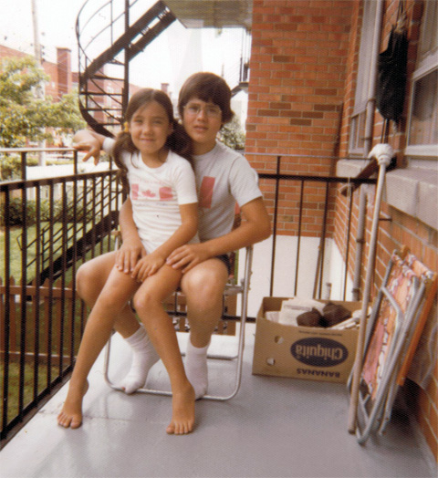 Soteria Baloukas with her brother Jimmy